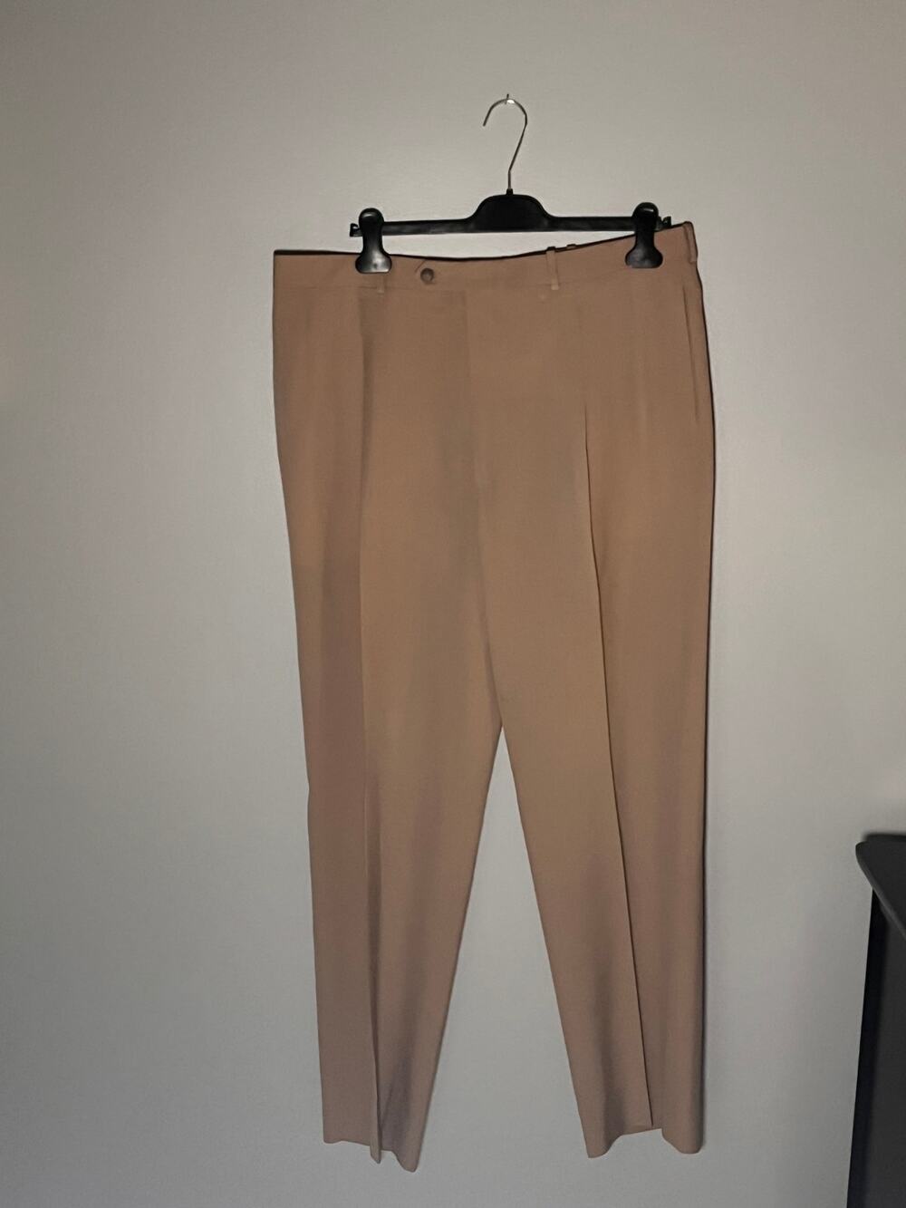 Men's Barry Bricken Pleated Dress Pants Khaki Size Large